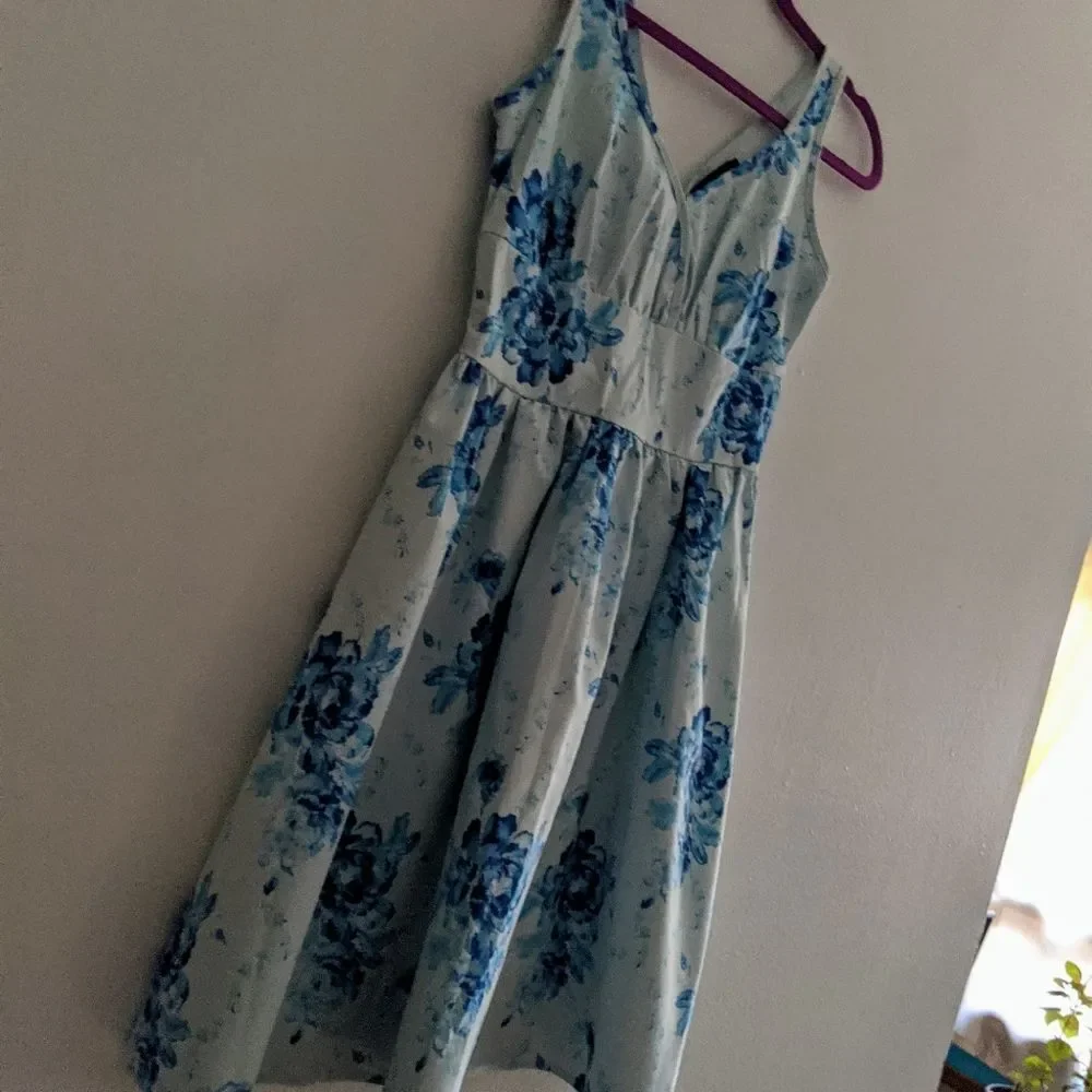 NWOT! Structured Retro Floral A-line Dress Sisjuly
